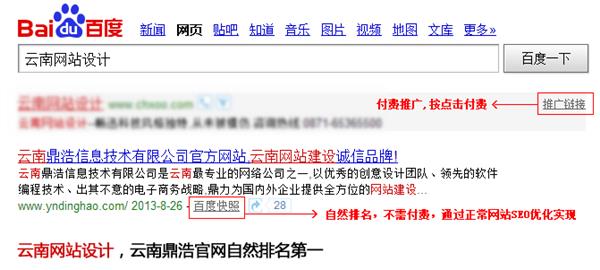 我公司官网自然排名第一